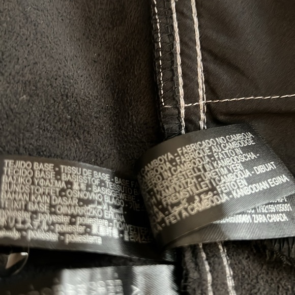 NWT Faux black leather pants with white stitching - Picture 11 of 12